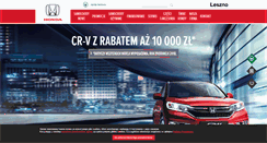 Desktop Screenshot of honda-leszno.pl